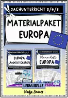 Vorschau - Arbeitsblätter - Materialpaket Europa Klasse 3, 4, 5 - Deckblatt