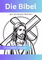 Vorschau - Arbeitsblätter - Bundle ✨ Die Bibel – Biblische Texte, Sprachbilder & Geschichten - Von Arche bis Auferstehung - Deckblatt