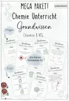 Vorschau - Merkblätter - Chemie 8 | Grundwissen Materialpaket | Stoffe & ihre Eigenschaften + Chemische Reaktionen + Verbindungen - Deckblatt