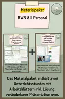 Vorschau - Stundenentwürfe - Personalbereich BWR | Materialpaket Klasse 8/9 - Deckblatt