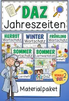 Vorschau - Arbeitsblätter - JAHRESZEITEN / Wortschatz (DaZ) - Deckblatt