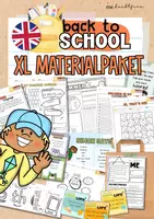Vorschau - Mal- und Bastelvorlagen - XL Materialpaket | Back to school | Englischunterricht | Kennenlernen & Einstieg in das neue Schuljahr - Deckblatt