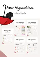 Vorschau - Arbeitsblätter - Erzählen am roten Faden (Der rote Regenschirm) - Unterrichtsreihe - Deckblatt