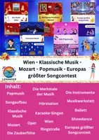 Vorschau - Arbeitsblätter - Wien - Von Klassik zu Popmusik - Deckblatt