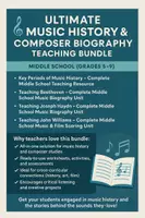 Vorschau - Unterrichtsreihen - Ultimate Music History & Composer Biography Teaching Bundle - Deckblatt
