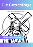 Vorschau - Arbeitsblätter - Bundle ✨ Gottesbilder, Gnade und Zweifel im Glauben - evangelische / katholische Religionslehre - Deckblatt