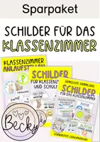 Vorschau - Poster - Sparpaket: Klassenzimmer (Schilder) - Deckblatt
