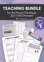 Vorschau - Arbeitsblätter - Sparpaket / Teaching Bundle for The Wave (Novel by T. Strasser): 20 Resources - worksheets, reflection tasks, writing activities, games - Deckblatt