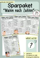 Vorschau - Arbeitsblätter - Sparpaket - Malen nach Zahlen I Kl. 3 + 4 - Deckblatt