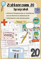 Vorschau - Arbeitsblätter - Zahlenraum 20 - Sparpaket (Klasse 1-2) #schulstartbyextraklasse - Deckblatt