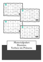 Vorschau - Spiele - Materialpaket Domino - Verben im Präsens - Deckblatt