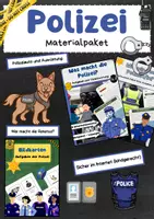 Vorschau - Arbeitsblätter - Polizei Materialpaket: Beruf, Sicherheit & Gesetz - Deckblatt