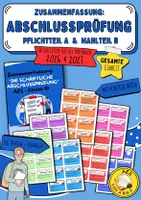 Vorschau - Anderer Materialtyp - Gesamte Einheit: AES 10 "Die schriftliche Abschlussprüfung!" (Komplette Zusammenfassung des Prüfungsmaterials - Pflichtteil A + Wahlteil B) 2026 & 2027 - Deckblatt
