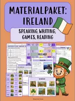 Vorschau - Arbeitsblätter - MATERIALPAKET: IRELAND: READING, WRITING, GAMES, SPEAKING - Deckblatt