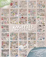 Vorschau - Arbeitsblätter - Knuffies „KOMPLETTPAKET“ Cliparts - Deckblatt