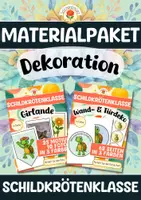 Vorschau - Mal- und Bastelvorlagen - Materialpaket - Dekoration für die Schildkrötenklasse - Deckblatt