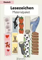 Vorschau - Arbeitsblätter - MATERIALPAKET - Lesezeichen - Deckblatt