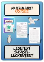Vorschau - Arbeitsblätter - Materialpaket Ostsee | Lesetext + Fragen - Suchsel - Lückentext (inkl. Lösungen) - Deckblatt