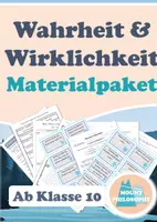 Vorschau - Arbeitsblätter - Wahrheit und Wirklichkeit / ab Klasse 10 / Oberstufe - Deckblatt