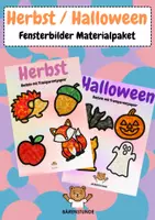 Vorschau - Mal- und Bastelvorlagen - Herbst / Halloween: Basteln mit Transparentpapier (Ab Klasse 1) - Deckblatt