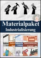 Vorschau - Stundenentwürfe - Materialpaket Industrialisierung | Präsentation, Quiz, Arbeitsblätter - Deckblatt