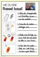 Vorschau - Mal- und Bastelvorlagen - Materialpaket Instrumente bauen, Rassel und Schellenkranz bauen - Deckblatt