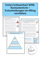 Vorschau - Arbeitsblätter - Materialpaket - WBS - Unterrichtseinheit Konsumenten - SOFORT EINSATZBEREIT 💡 - Deckblatt