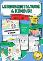 Vorschau - Arbeitsblätter - Gesamte Einheit: AES 10 Prüfung - „Lebensgestaltung und Konsum“ (30 Arbeitsblätter + Lösungen + 8 PowerPoint Präsentationen) - Deckblatt
