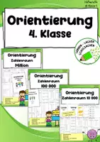 Vorschau - Arbeitsblätter - Zahlenraum 10 000 bis 1 Million – Materialpaket | Klasse 4–5 - Deckblatt