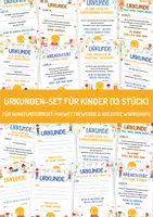 Vorschau - Poster - Urkunden-Set für Kinder - Für Kunstunterricht, Malwettbewerbe & kreative Workshops - Deckblatt