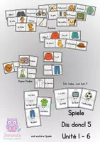 Vorschau - Arbeitsblätter - Materialpaket - dis donc! 5 - Unité 1-6 - Spiele - Deckblatt