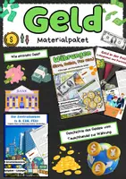 Vorschau - Arbeitsblätter - Geld Materialpaket: Geldsystem, Währungen & Banken - Deckblatt