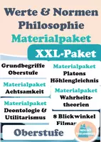 Vorschau - Spiele - XXL MATERIALPAKET Werte und Normen / Philosophie / Oberstufe - Deckblatt