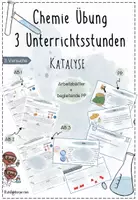 Vorschau - Stundenentwürfe - Katalyse | Chemie Übung 8 | 3 fertige Unterrichtsstunden | sofort einsetzbares Materialpaket - Deckblatt