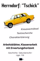 Vorschau - Arbeitsblätter - MATERIALPAKET "Herrndorf: Tschick" -- Arbeitsblätter und Klassenarbeit mit Erwartungshorizont -- Kreuzworträtsel, Textrecherche, Charakterisierung - Deckblatt