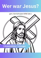 Vorschau - Arbeitsblätter - Bundle ✨ Jesus von Nazareth, der Christus – Orientierung, Botschaft und Bekenntnis - von Glaubensbekenntnis bis Bergpredigt - Deckblatt