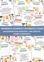 Vorschau - Anderer Materialtyp - Auszeichnung Schuljahresende / Ende Semester – Zeugnis, Zeugniszusatz, Das wahre Zeugnis, Lernstar-Urkunde für Kinder. Motivation 1. Klasse Grundschule - Deckblatt
