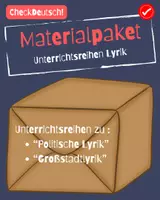Vorschau - Unterrichtsreihen - Materialpaket Unterrichtsreihen Lyrik - Deckblatt