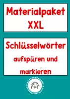 Vorschau - Stundenentwürfe - Bundle: Schlüsselwörter aufspüren und markieren. Leseverständnis - Deckblatt