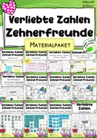 Vorschau - Spiele - Verliebte Zahlen – All-In-Materialpaket Zehnerfreunde (12 Materialien im Zahlenraum 10) - Deckblatt
