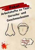 Vorschau - Arbeitsblätter - Materialpaket mit Arbeitsheften zu Tast-, Geruchs- und Geschmackssinn - Deckblatt