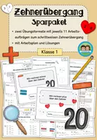 Vorschau - Arbeitsblätter - Zehnerübergang im Zahlenraum 20 - Sparpaket (Klasse 1) - Deckblatt
