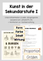 Vorschau - Arbeitsblätter - wachsendes Materialpaket - Kunstunterricht in der Sekundarstufe I - Deckblatt