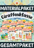 Vorschau - Arbeitsblätter - Materialpaket - Giraffenklasse (Gesamtpaket) - Deckblatt