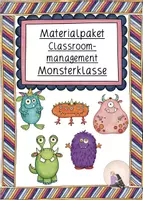 Vorschau - Arbeitsblätter - Materialpaket Classroommanagement Monster beige - Deckblatt