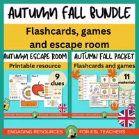 Vista previa - Unidades / Secuencias / Situaciones de Aprendizaje - Autumn & Fall BUNDLE| ESL Activities | Back to school - Portada