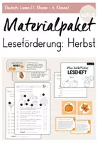 Vorschau - Arbeitsblätter - Materialpaket Leseförderung "Herbst" (1. Klasse - 4. Klasse) - Deckblatt