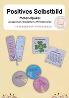 Vorschau - Anderer Materialtyp - Positives Selbstbild (Materialpaket) - Lesezeichen, Affirmationsrad, Glücksstein - Deckblatt