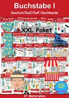 Vorschau - Unterrichtsreihen - Materialpaket - Buchstabe I XXL Paket Wortschatzpaket - DaZ/DaF, Deutsch, Sachunterricht (Grundschule) - Deckblatt