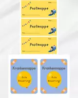 Vorschau - Anderer Materialtyp - Postmappen-&Krankenmappen-Schilder-Set für die Grundschule - Deckblatt